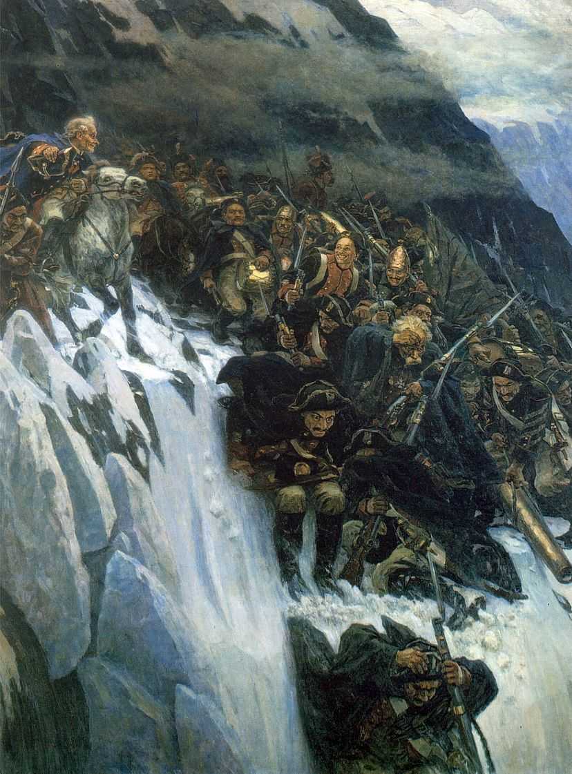 1799. Швейцарский поход 1799 (переход Суворова через Альпы. суриков 1899) 1799. Швейцарский поход 1799 (переход Суворова через Альпы. суриков 1899)