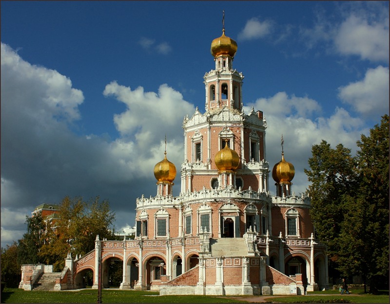 Церковь покрова в филях фото черно белое